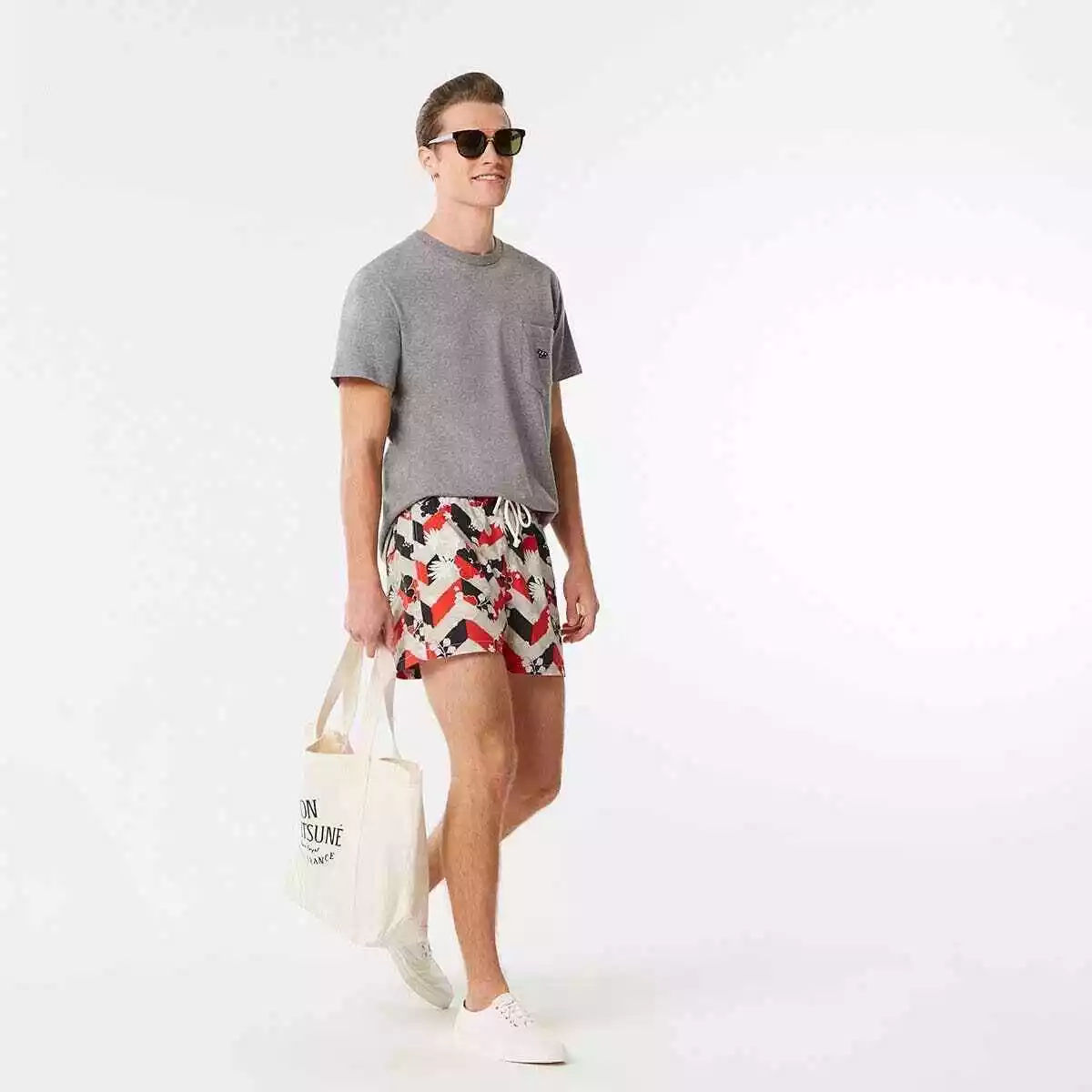 Maison kitsune swim shorts sale