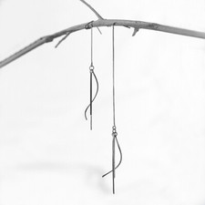 925 Sterling Silver Long Tassel Ear Thread Threader Dangle Drop Earrings A1329