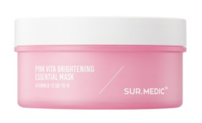 Sur.Medic Pink Vita Brightening Essential Mask 140ml 60Pad Moisturizing K-Beauty