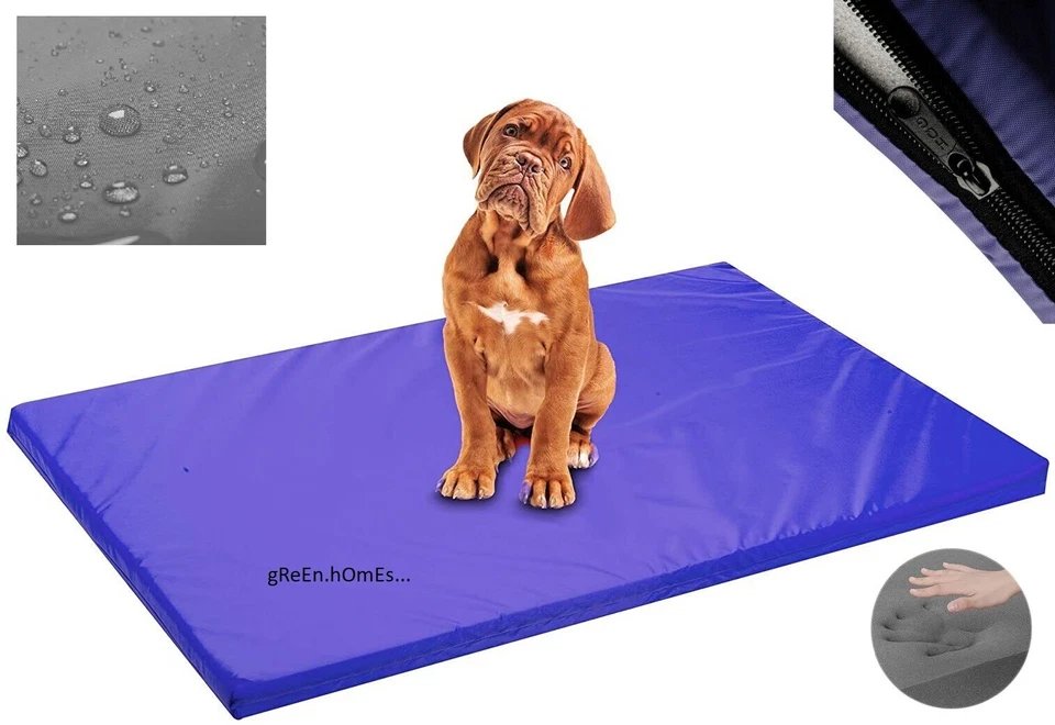 Dog Mattress Bed Cat Bed Mat Waterproof For Cage Crate Pad Zipped Washable Cover - Image 3 of 4