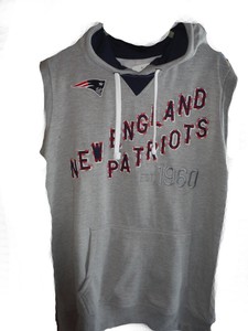 new england patriots sleeveless hoodie