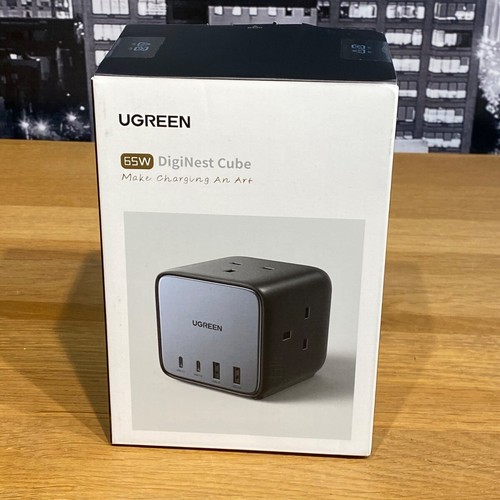 🟢 Ugreen 65W Power Strip DigiNest Cube GaN Extension USB C Plug 7-in-1 Port - 第 1/16 張圖片