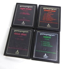 Atari 2600 -- NIGHT DRIVER, CIRCUS, CASINO, STREET RACER - VCS Paddles