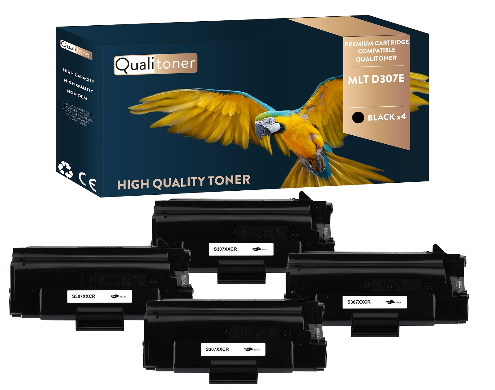 Toner MLTD307E Noir compatible SAMSUNG QUALITONER pour imprimante laser de bureau