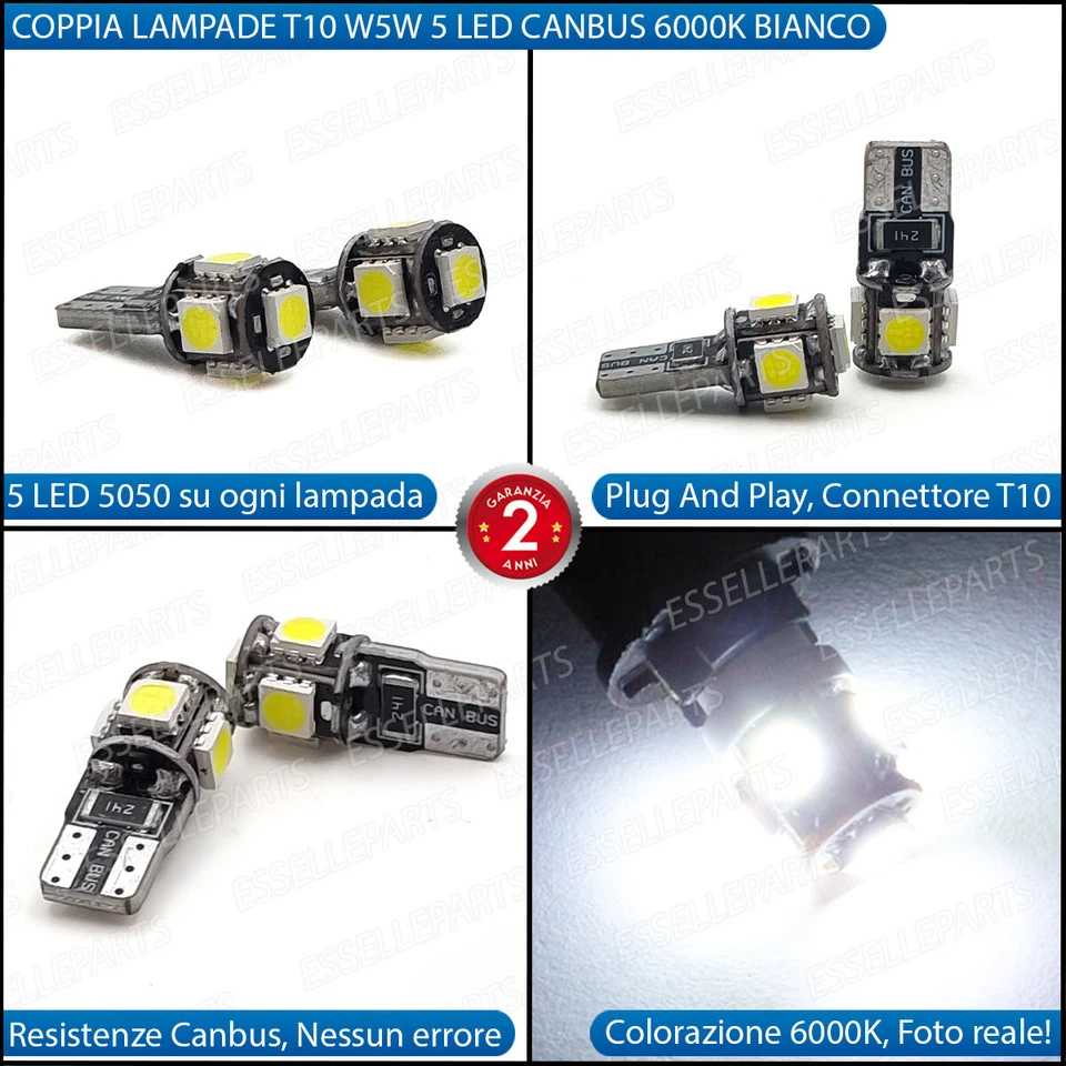 KIT LED DAIHATSU CUORE MK6 CONVERSIONE ANABBAGLIANTI ABBAGLIANTI POSIZIONE - Immagine 4 di 4