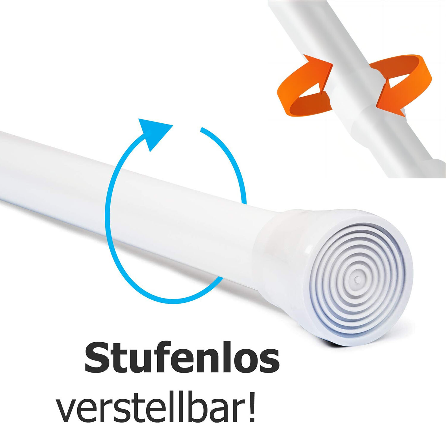 Selbstklebende Vorhangschiene 160cm - Gardinenschiene Ohne Bohren