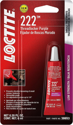 38653 222 Purple Low Strength Thread Locker Tube - 6 Ml