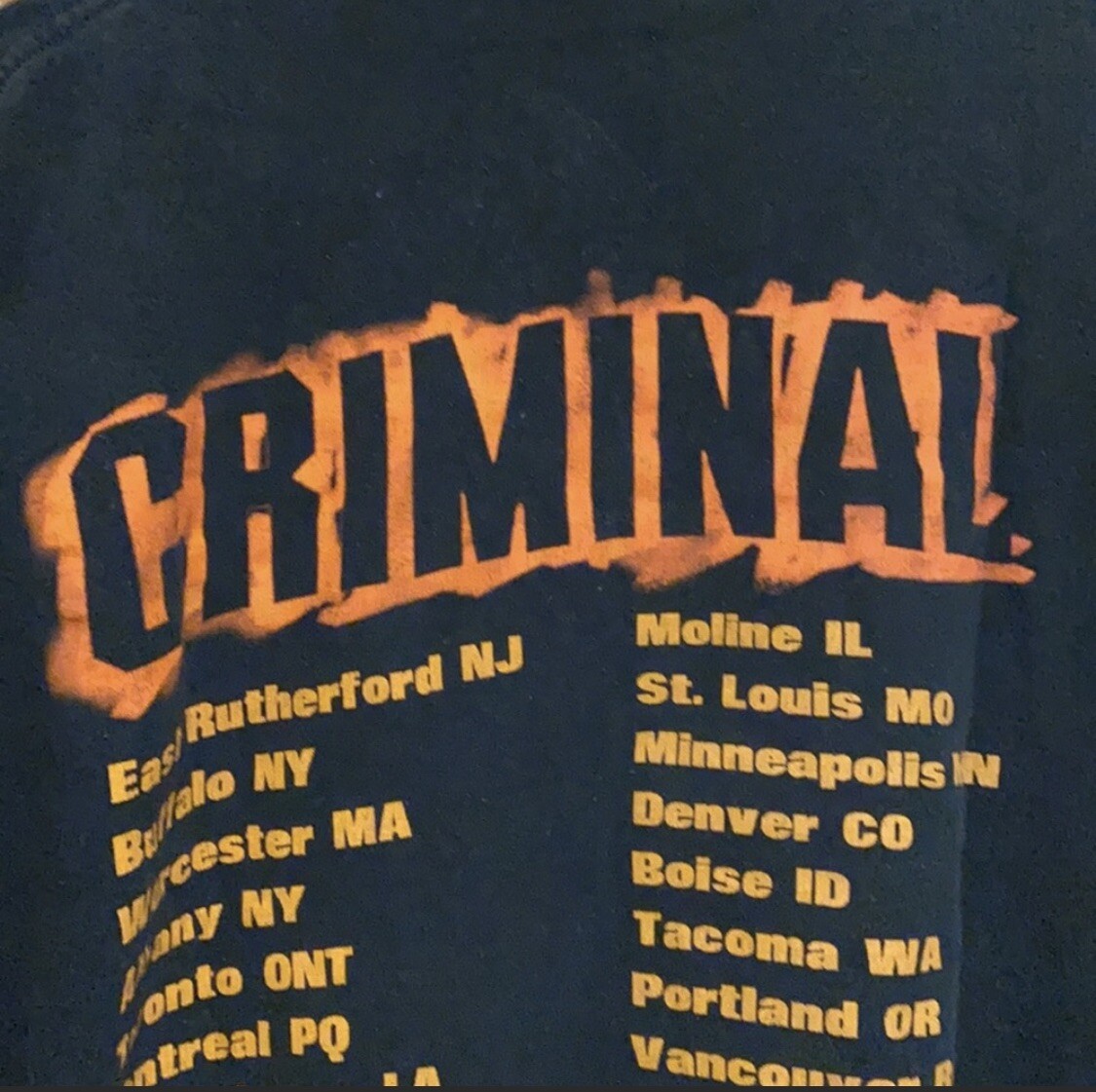 Vintage Eminem Criminal fall 2000 tshirt size XL | eBay