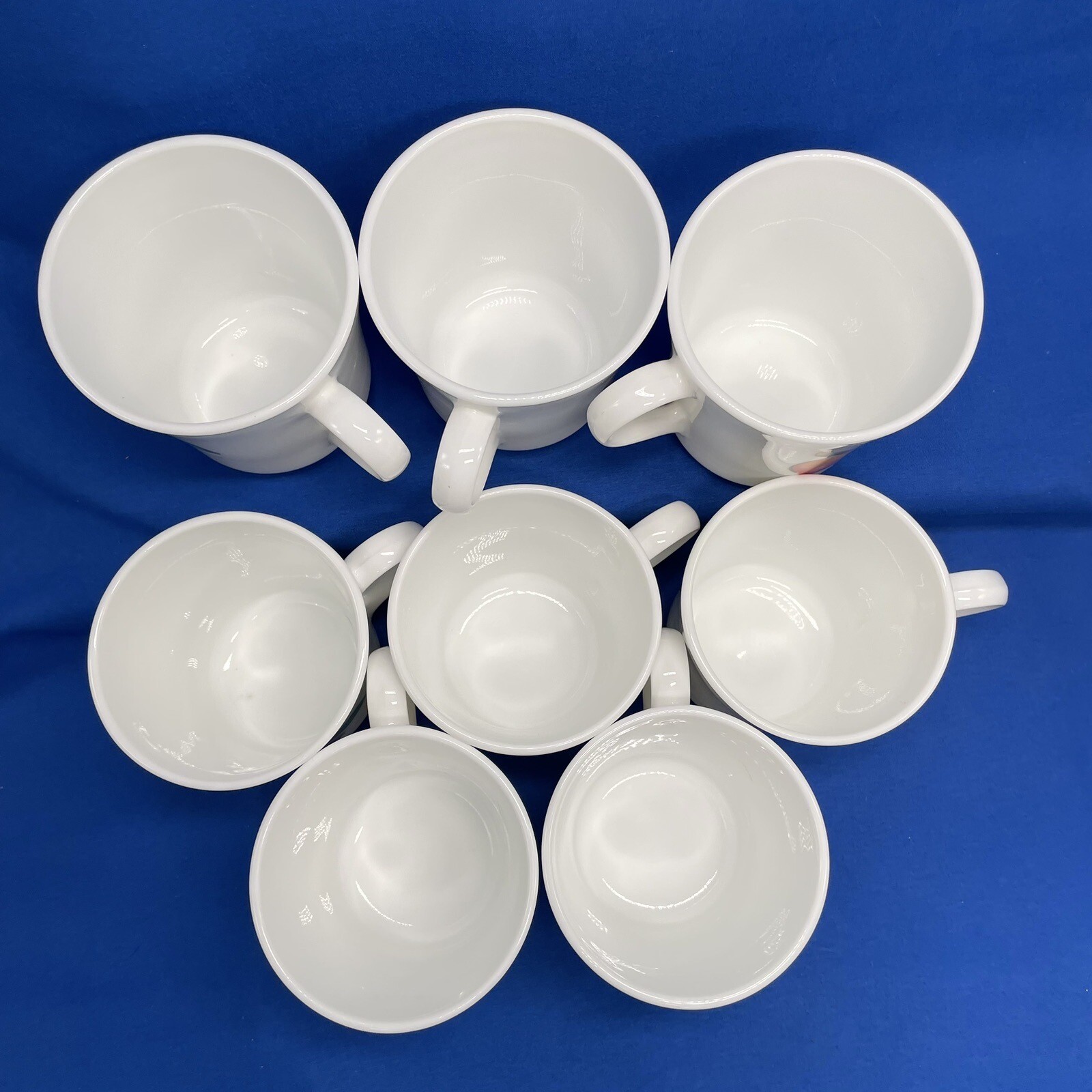 Corelle Corning Fruit Basket Cherry Apple Coffee Tea Mug Set Of 8 Vintage 8oz