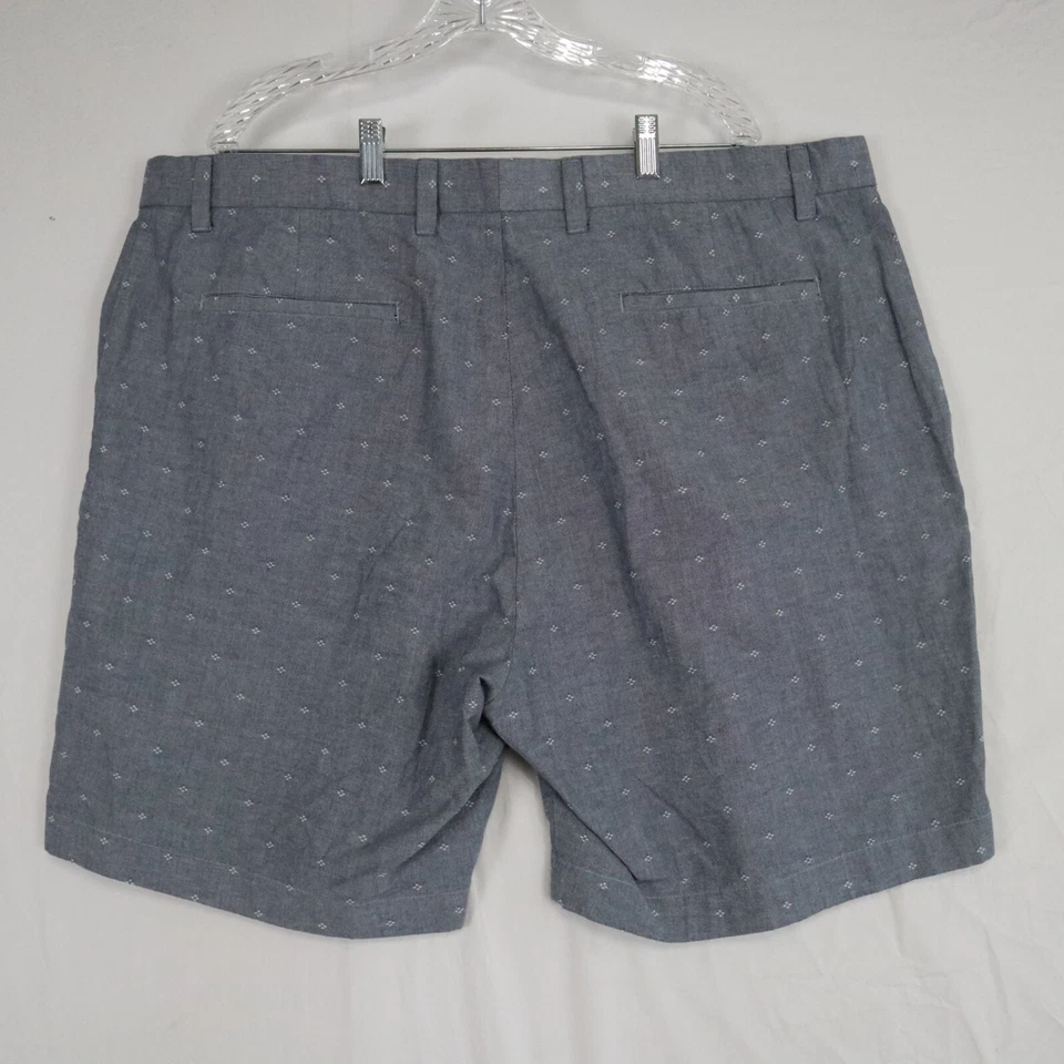 Pantalones Cortos Roundtree & Yorke Para Hombres 46 Chinos Golf Informales Elastizados Flexibles Frente Plano Azul Foto 2 de 4