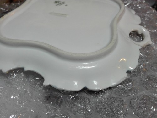 RZADKI - ROSENTHAL R.C. NACZYNIE/TALERZ Z UCHWYTEM MONBIJOU BAVARIA - DAMA, GOŁĘBIE I KWIATY - Zdjęcie 17 z 24