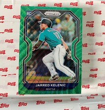 2021 Panini Prizm Jarred Kelenic #81 Green Wave Prizm SP Rookie RC Seattle