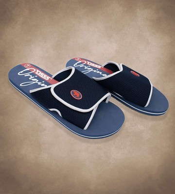 D555 Duke Big Herren Marine Sliders Sommer Strand Pool Flip Flops 9 10 11 12 13 14 15