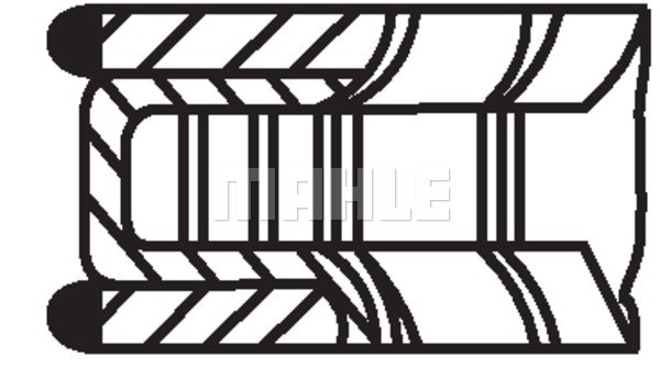 Mahle 011 RS 00101 0N0 Kolbenringsatz FüR Opel Astra J Caravan (P10)-image