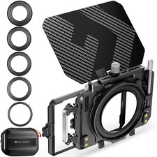 Mini Matte Box, DSLR Mattebox with Carbon Fiber Top Flag Square Filters Trays...