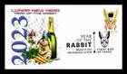 DR JIM STAMPS US COVER LUNAR NEW YEAR OF THE RABBIT FDC PANDA CACHET