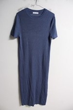 Primark Womens Rib Knitted Stretch Dress - Blue - Size XL (D66)