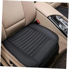 Big Ant Breathable Car Seat Cover 1Pack PU Leather Car Seat Cushion Pad Black