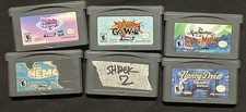 GBA 6 Game Lot, Billy & Mandy, Nancy Drew, Shrek 2, Rugrats, Finding Nemo