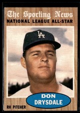 1962 Topps Don Drysdale NRMT Set BReak #398