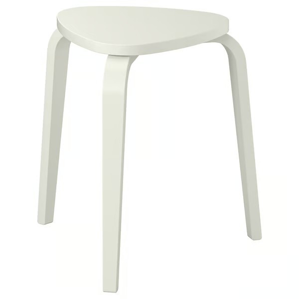 IKEA KYRRE Taburete 3 Patas Mesa Asiento Triangular Cocina Habitación - BLANCO