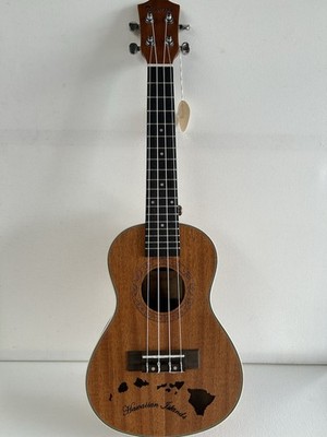 Hawaiian Ukulele Thomson 24.5 Inch Length Hawaiian Map New Free Shipping