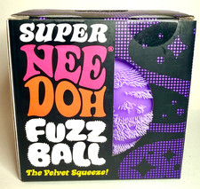 NeeDoh SUPER FUZZ Ball Purple Giant XL Fuzzy Squishy Toy 100 AUTHENTIC