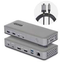 Startech.Com Docking Station USB-C Dual Monitor, Displayport 4K 60Hz, Ricarica L