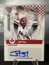 Jeff Teat WLBC 2024 World Box Lacrosse Championships Autograph Canada