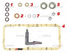Kit guarnizioni coperchio + pompa iniezione albero gas DPA CAV rotodiesel MF John Deere Perk