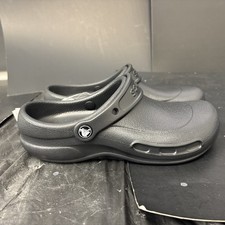 Crocs Bistro Work Clogs Comfort Black Size Men's 6 Women's 8 NWOB