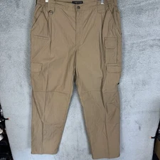 5.11 Tactical Pants Mens 40x34 Brown Cargo Ripstop Relaxed Workwear Utility