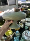 MCM McCOY Floraline ART DECO Pedestal Squat Vase Planter - Matte SAGE Green #430