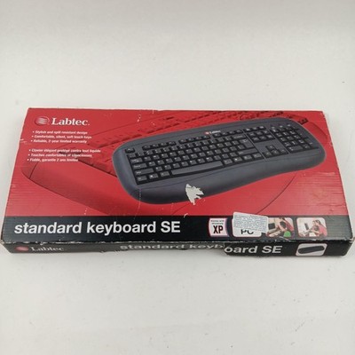 Labtec Standard Keyboard SE PS/2 Wired Black Spill Resistant QWERTY PC Desktop