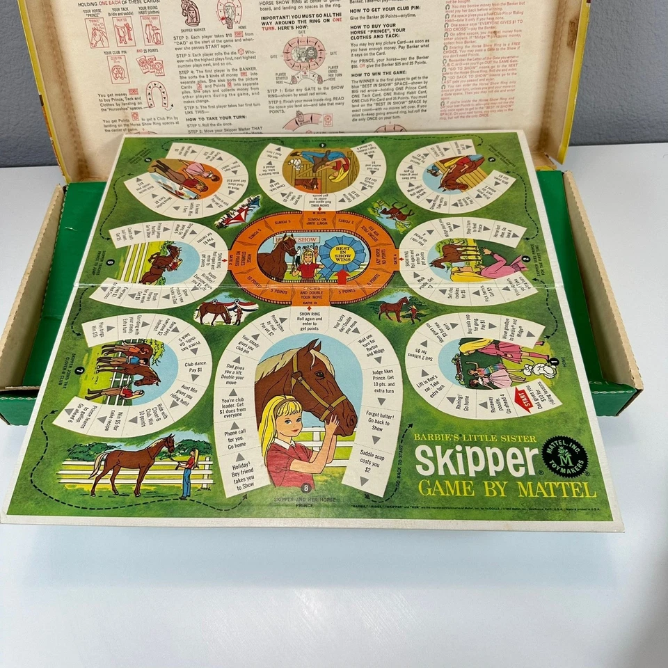 VTG 1964 Skippers Game By Mattel Barbie's Little Sister Game Kids Toy COMPLETE - Image 4 of 4