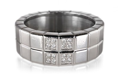 Chopard Ring ICE CUBE 16 Brillanten ca 0,12 ct 750 Weißgold Gr 57 [BRORS 20840]