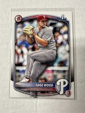 Gage Wood RC 2025 Bowman Draft #BD4 Phillies 1st Bowman 1st Round Pick