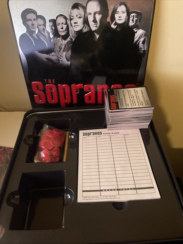 2004 The Sopranos Trivia Game By HBO Cardinal Complete In Collectable Tin - Picture 2 of 6