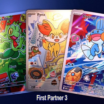 Pokemon First Partner Illustration 3 - Einzelkarten zur Auswahl.