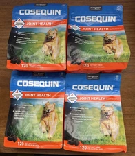 4x COSEQUIN DS Max Strength Plus MSM & Boswellia, 120 soft chews “480 Total” NEW