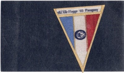 Alva Germany Pennant type Silk Flag 1930s. Paraguay