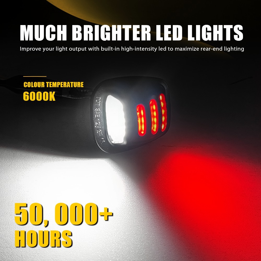 Tube LED License Plate Tag Light For 88-00 Chevy GMC C/K 1500 2500 3500 1-10Set