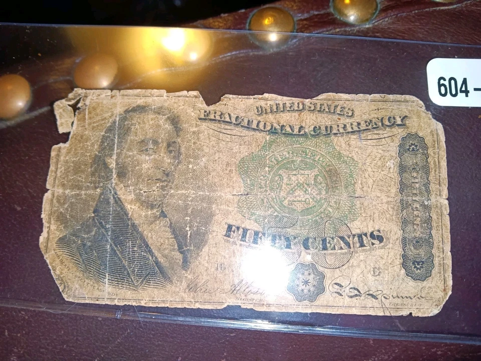 1864 US 50¢ Fractional Bank Note From New York Bank  - Image 2 of 2