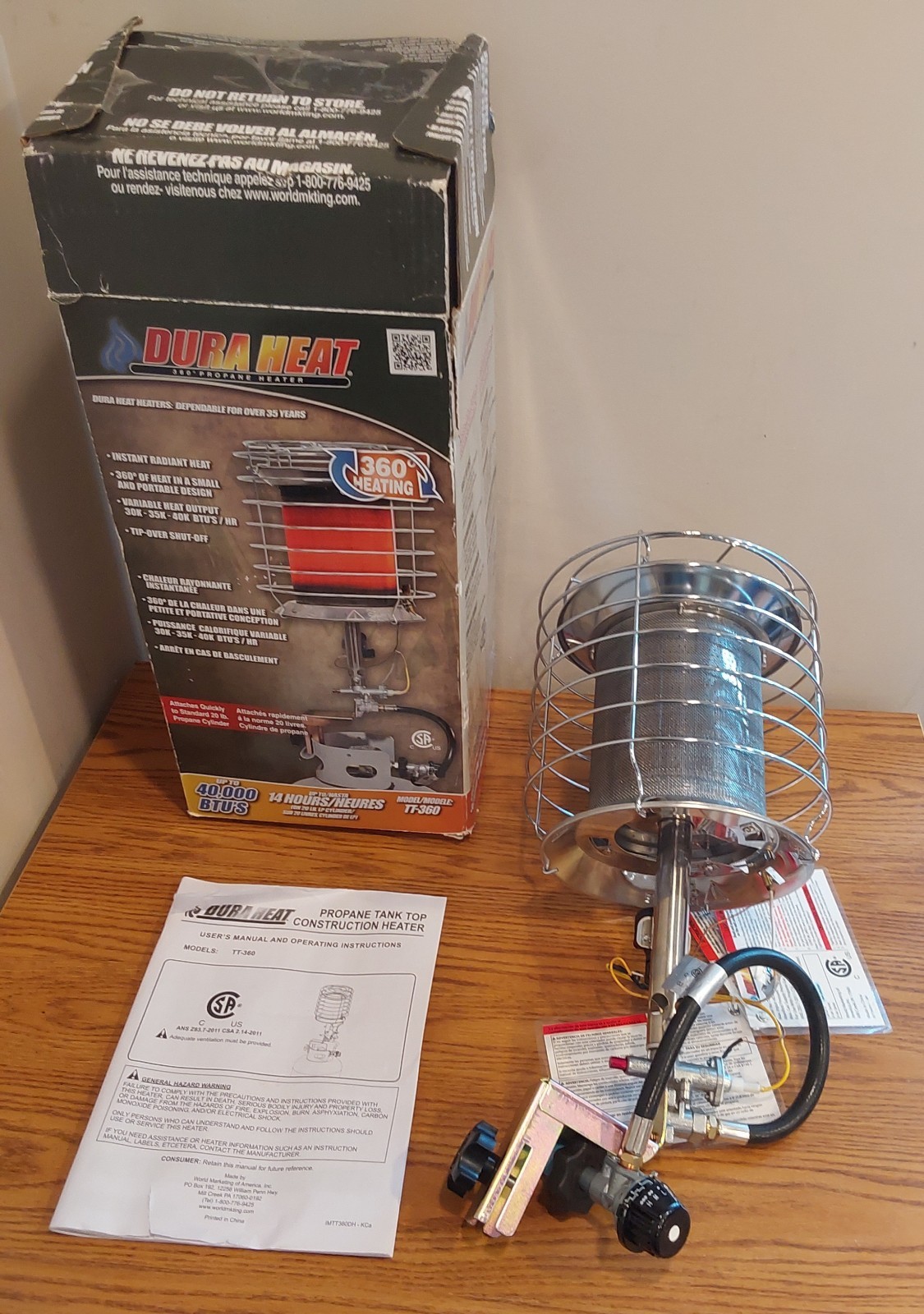 40,000 Btu 360&deg; Outdoor Metal Silver