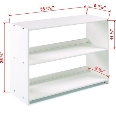 Low Loft Bookcase Shelf White