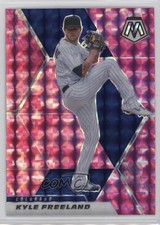 2021 Panini Mosaic Pink Camo Mosaic Prizm Kyle Freeland #100 7cz