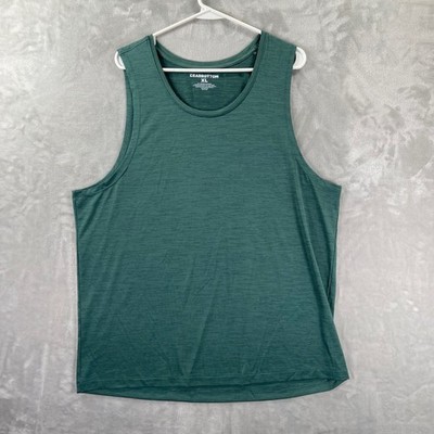 Bearbottom Tank Top Shirt Mens XL Performance Sleeveless Athletic Active Green