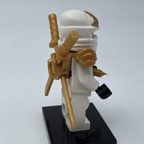 Lego Minifigure Ninjago Zane ZX 9445 9449 9440 Gold Shoulder Armor & Weapons