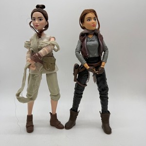 Star Wars Forces of Destiny Action Figures Jyn Erso & Rey Lot 2