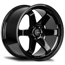 18x8.518x9.5 Avid1 Av06 5x120 3532 Gloss Black Wheels Rims Set4 74.1